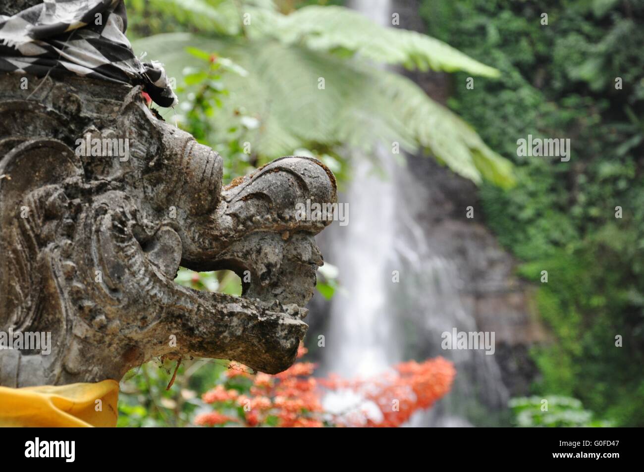 Balinesische Tempel-Details Stockfoto