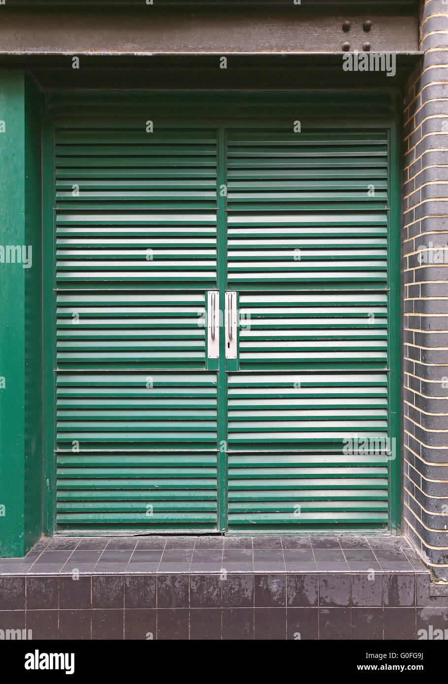 Lüftung-Tür Stockfoto