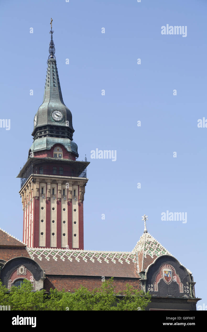 Rathaus in Subotica Stockfoto