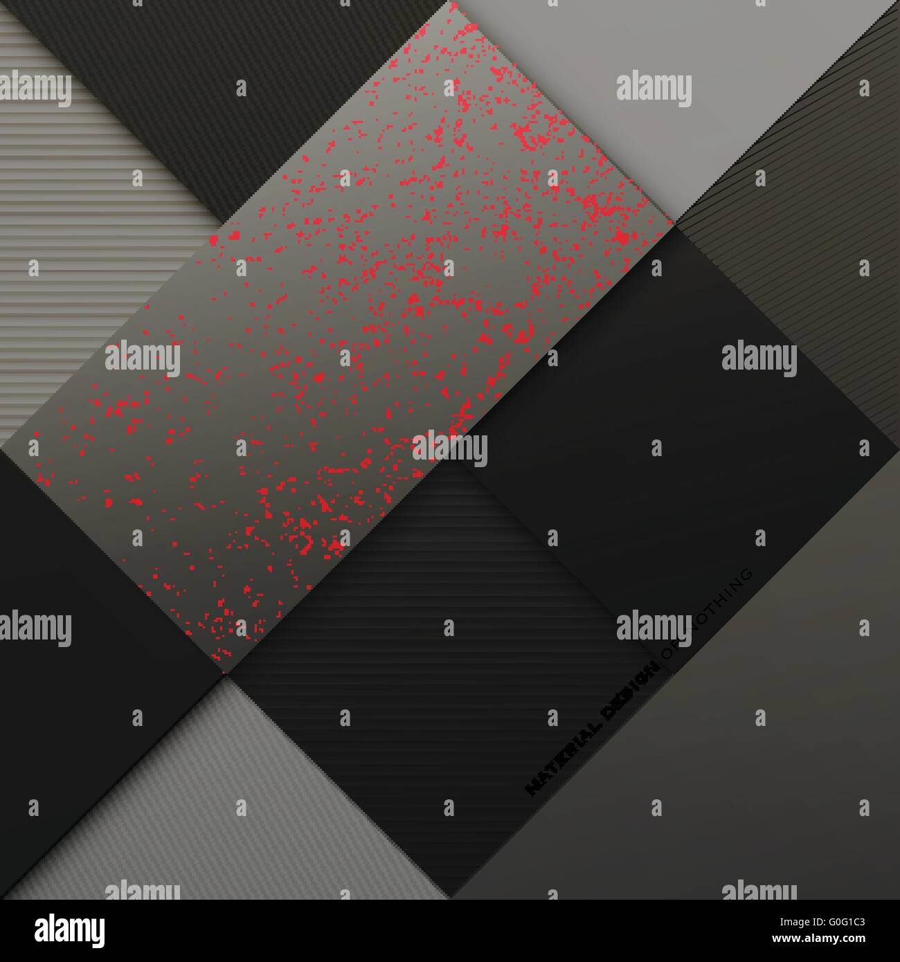 abstrakte, monochromen Hintergrund mit quadratischen Rahmen. Vektor geometrische, Mode-Tapete-Vorlage. Materialdesign Kulisse. orig Stock Vektor