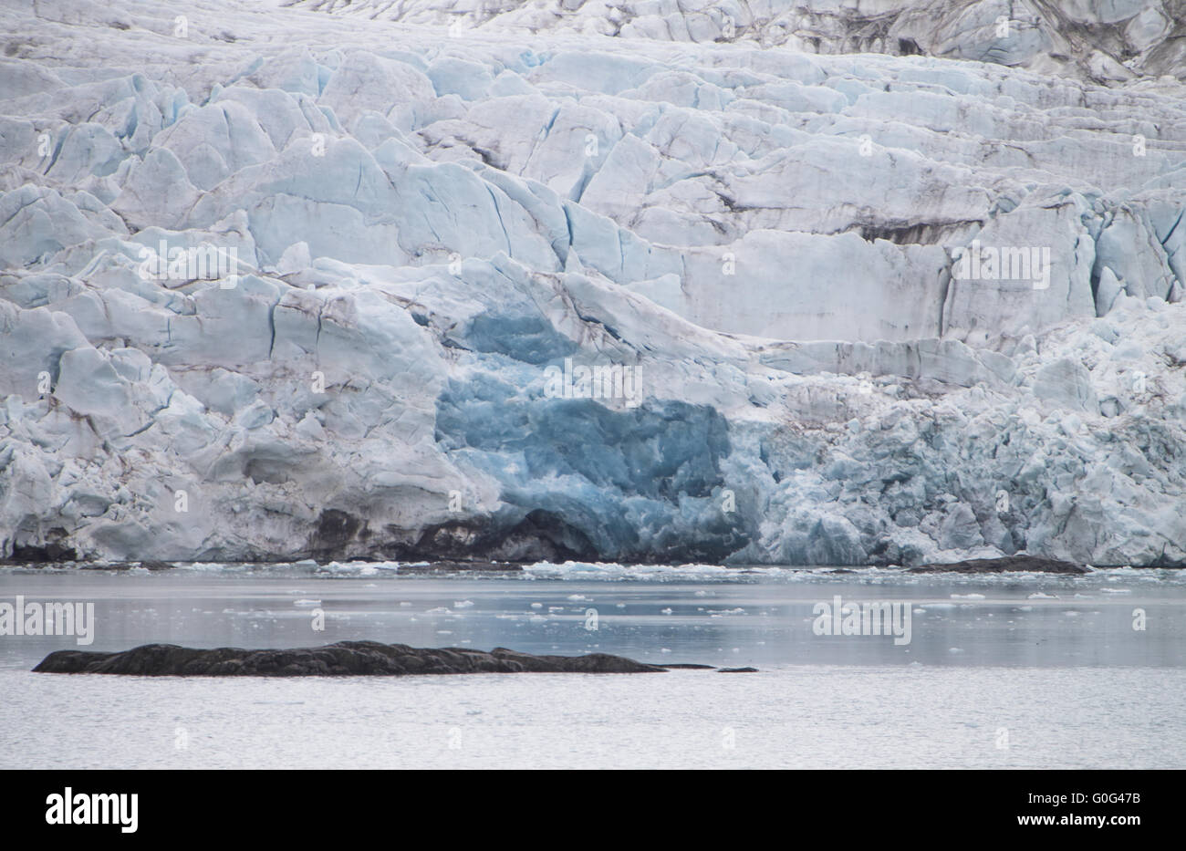 Gletscher in Spitzbergen Stockfoto