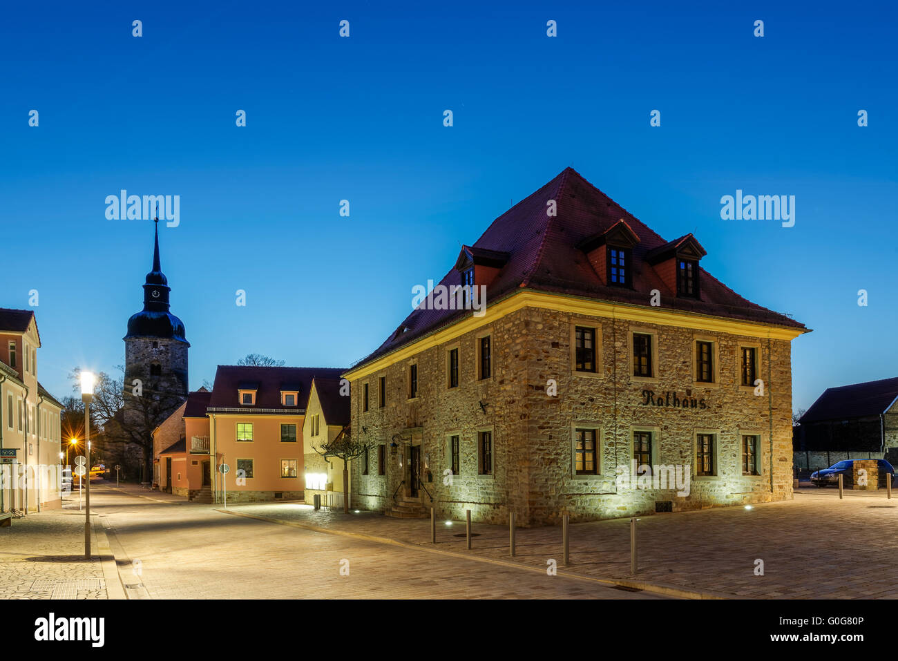 Bad Lauchstaedt Rathaus Stockfoto