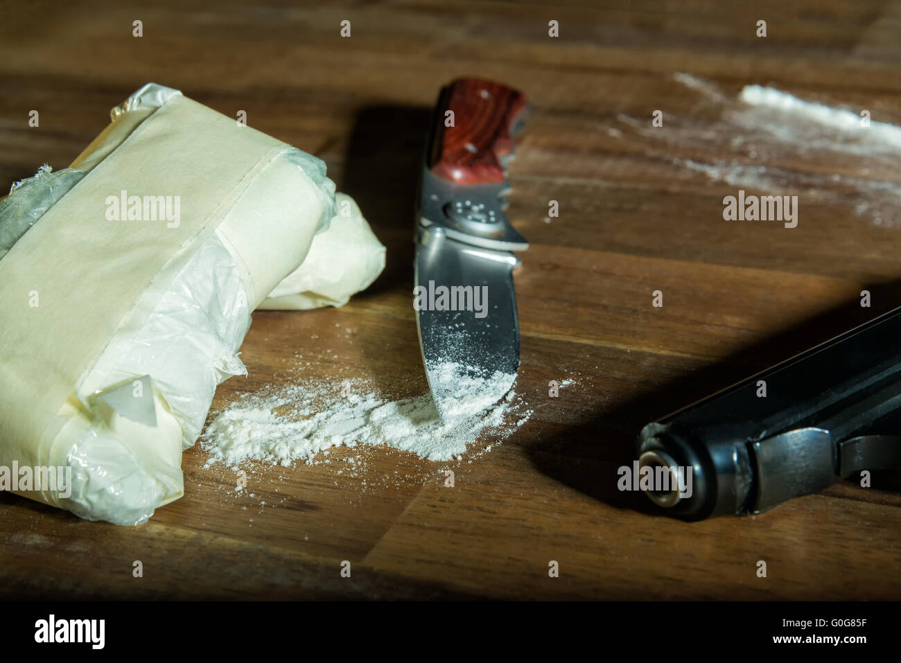Kokain Stockfoto
