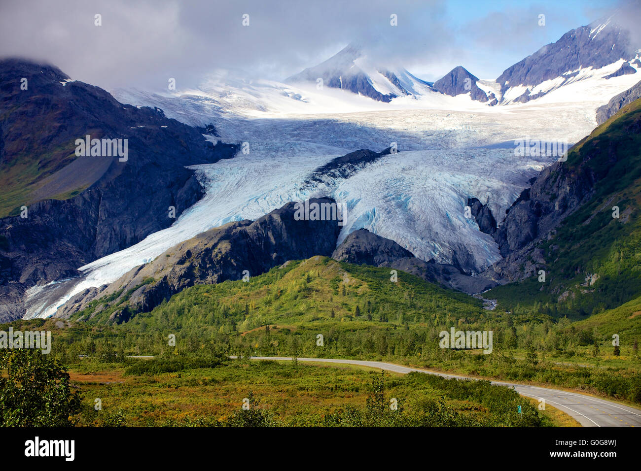Gletscher in der Nähe von Valdez, alaska Stockfoto