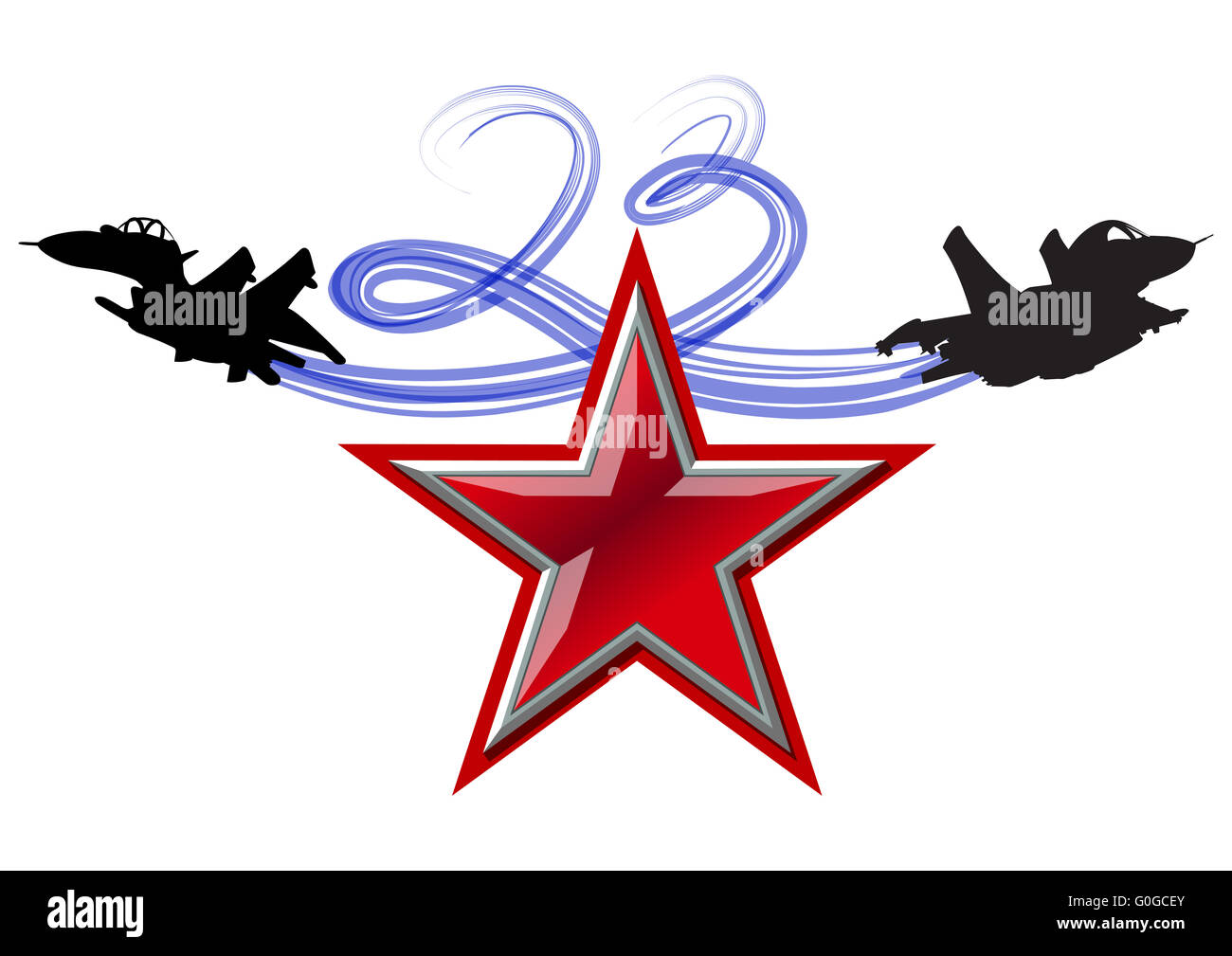 Februar Urlaub in Russland. Stockfoto