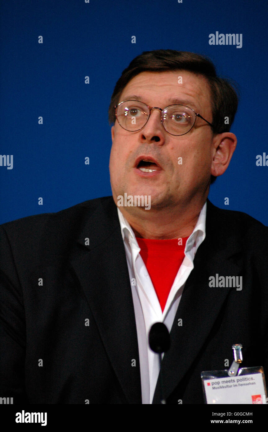 Joerg Tauss - Veranstaltung Zum Thema "Pop Meets Politik" Im Willy-Brandt-Haus, 27. Mai 2005, Berlin-Kreuzberg. Stockfoto