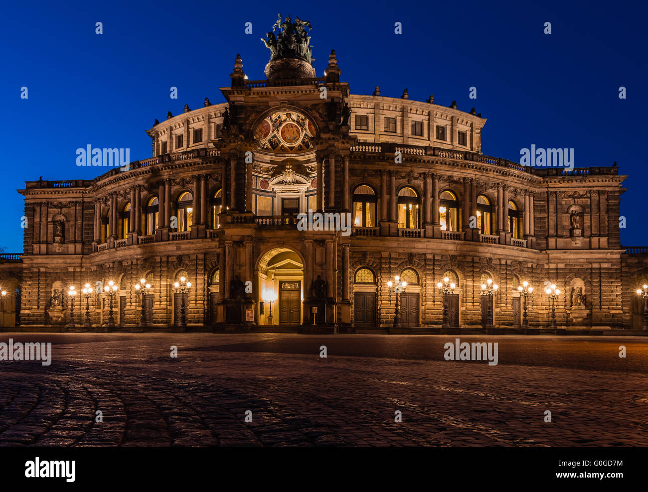 Semperoper in Dresden, Deutschland Stockfoto