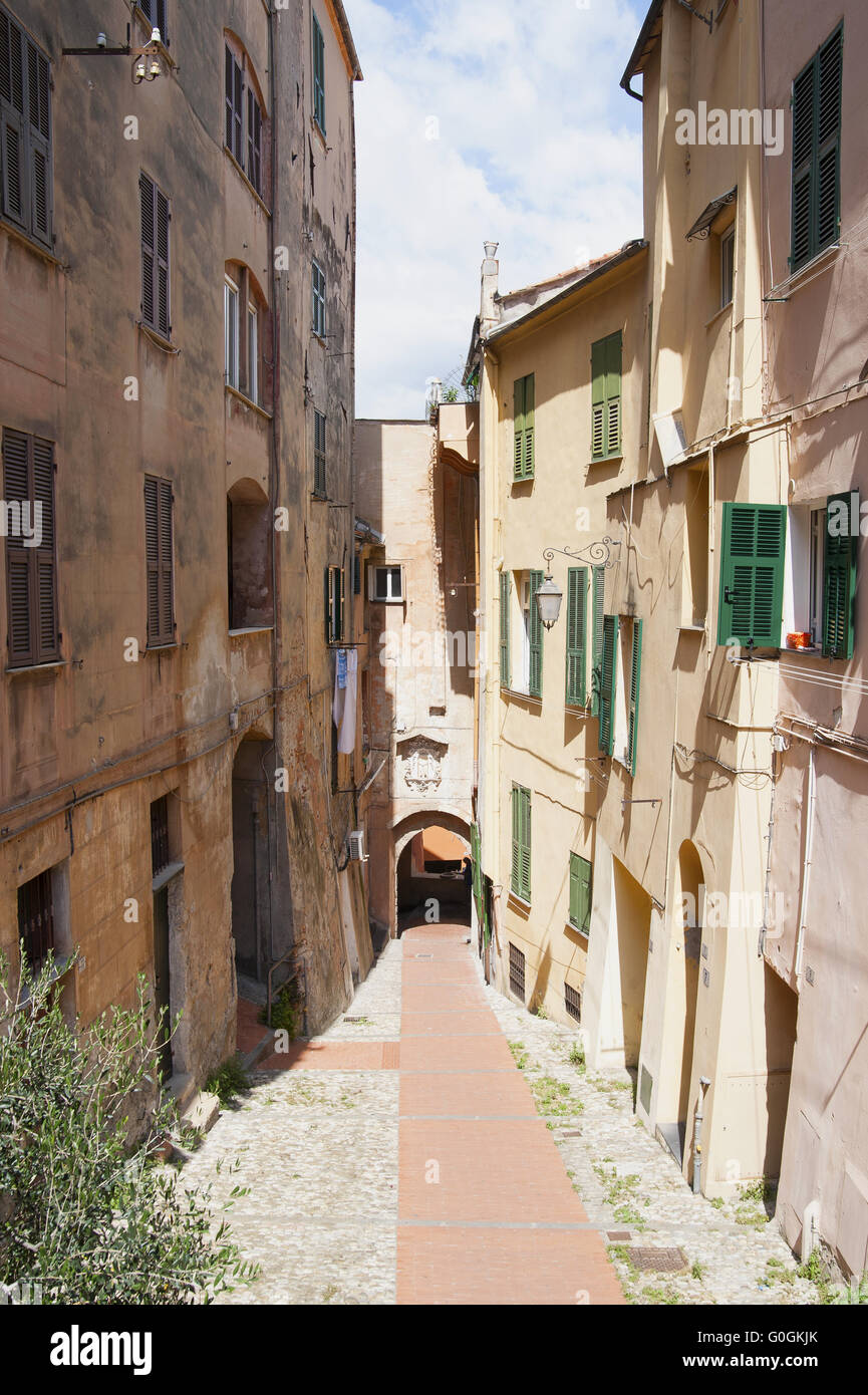 Italien-EMPIRE - 14. Juli 2014: Blick auf die Straße im historischen Zentrum des Reiches. Stockfoto