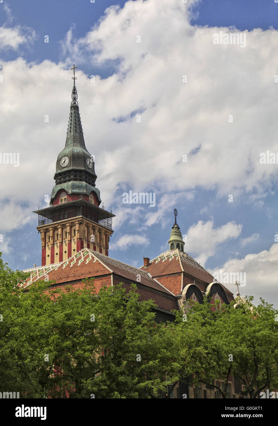 Subotica-Rathaus Stockfoto
