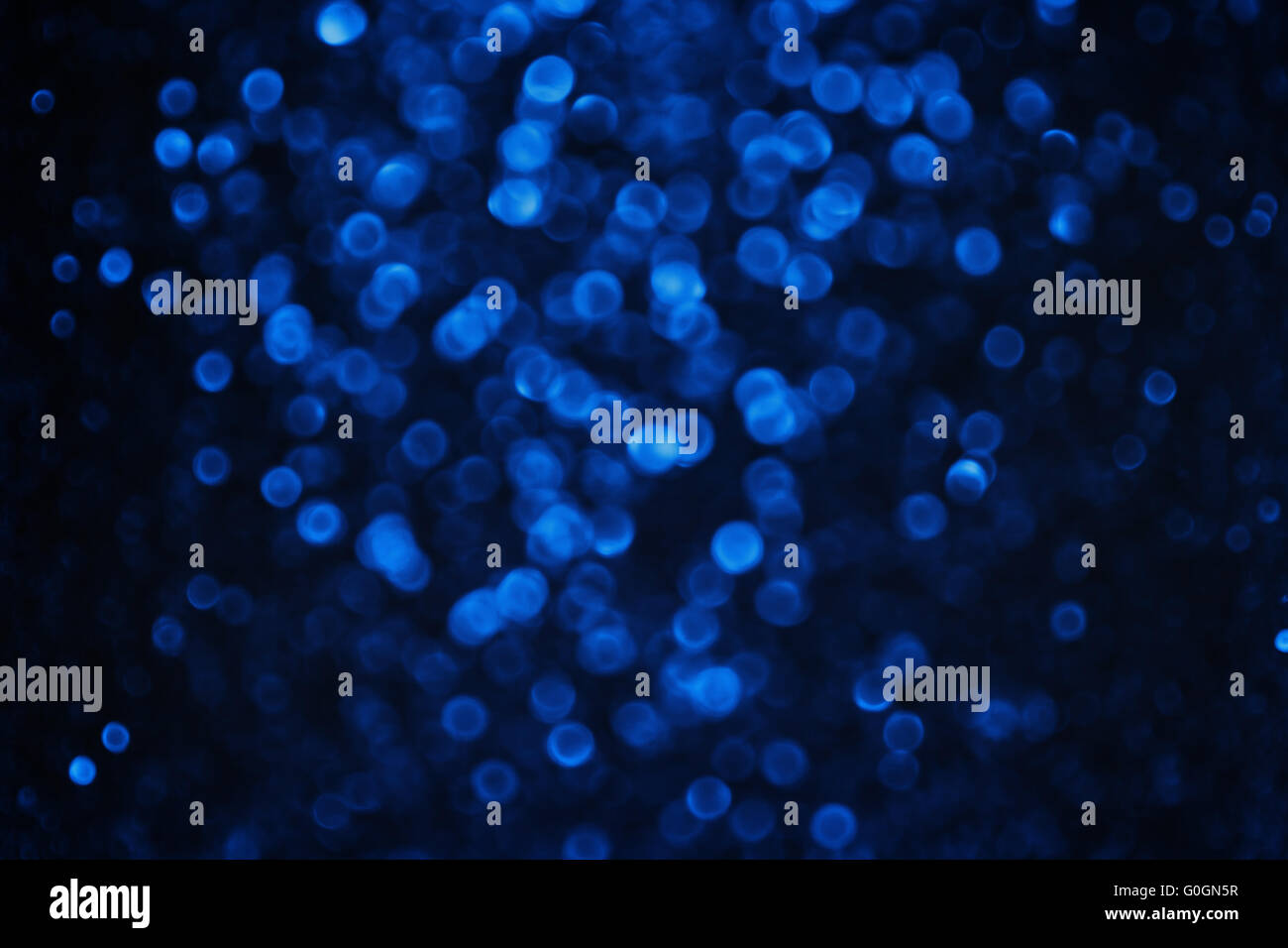 blaue festlich leuchtende unscharfen Hintergrund closeup Stockfoto