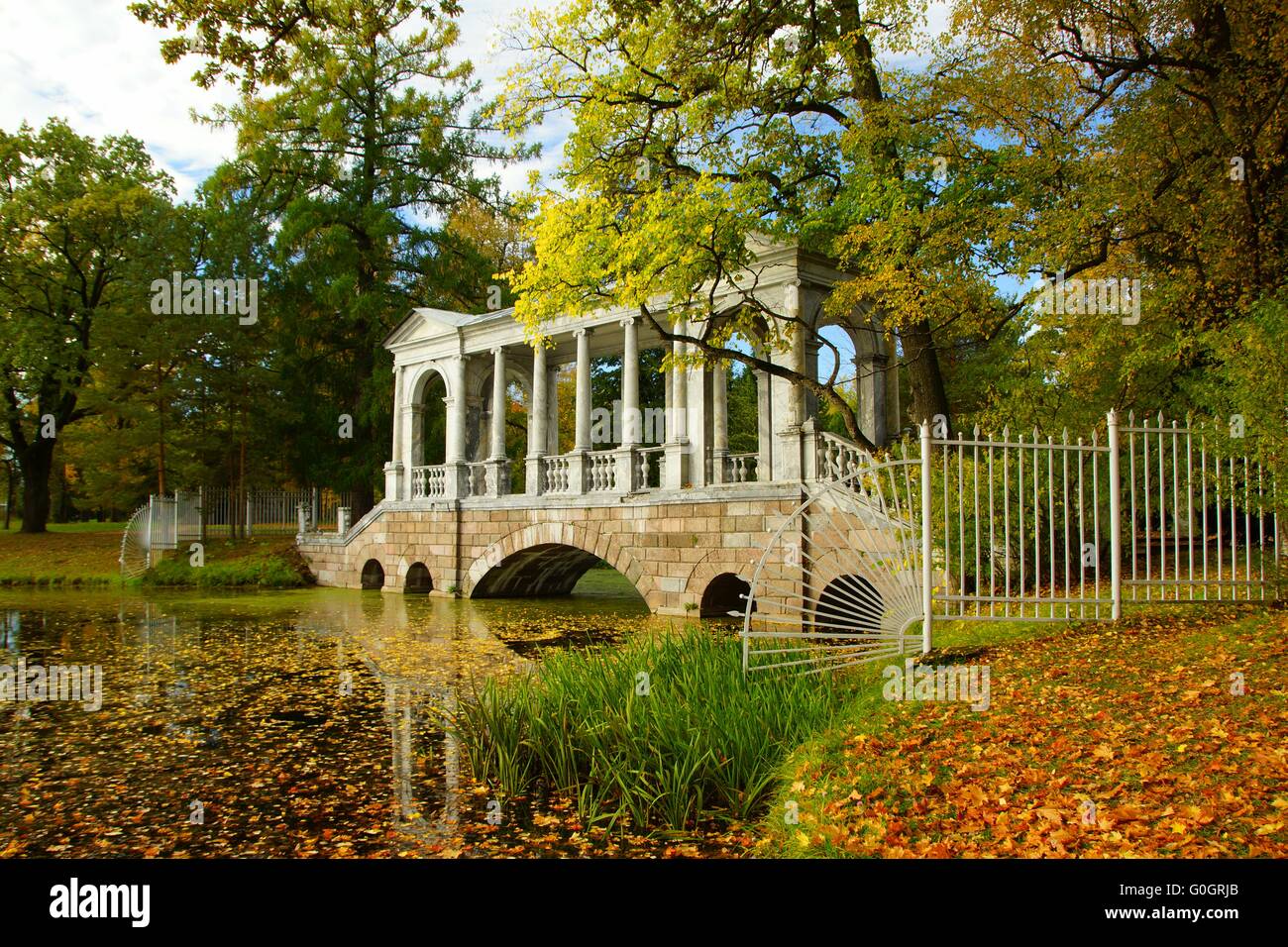 Sibirische Brücke Stockfoto