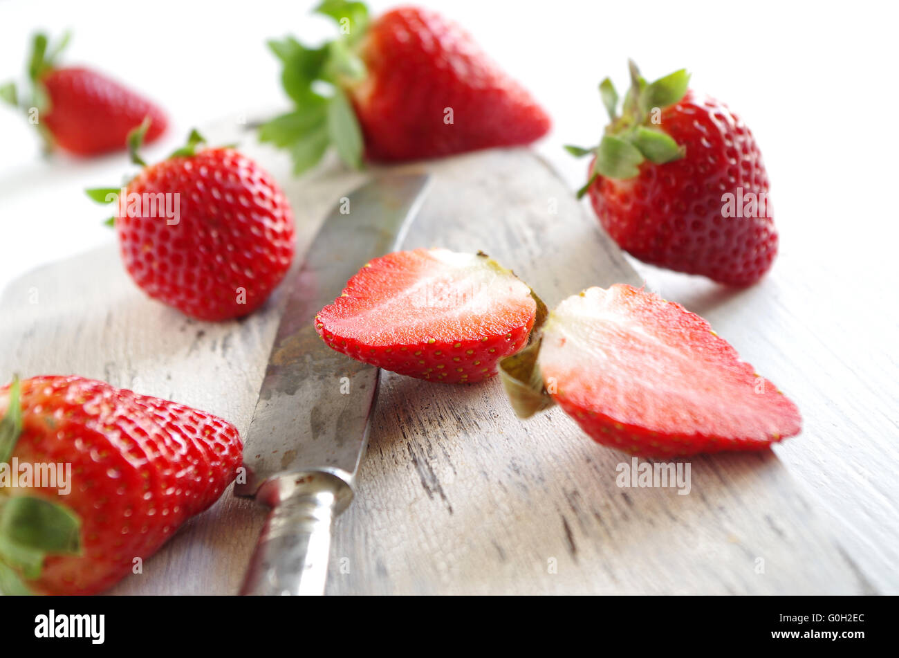 Erdbeeren Stockfoto