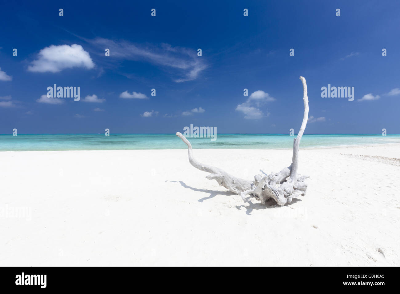 Strand auf den Malediven-Inseln Stockfoto