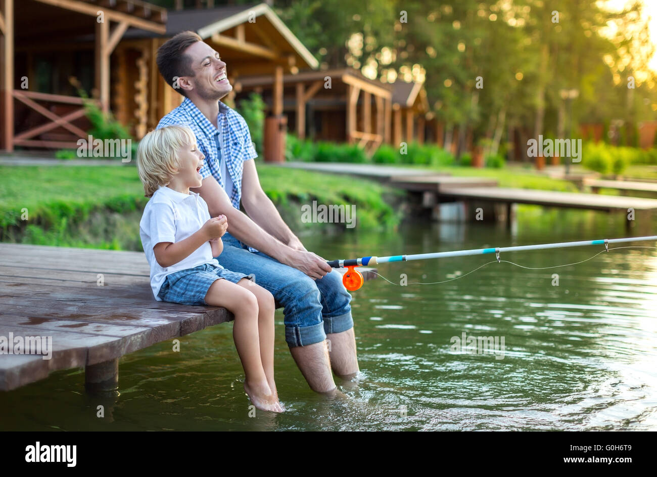 Am Wochenende Stockfoto