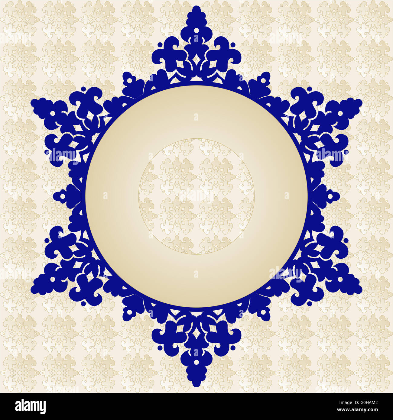 Antike osmanischen Türkisch Muster Vector Design vierzig eine Stockfoto