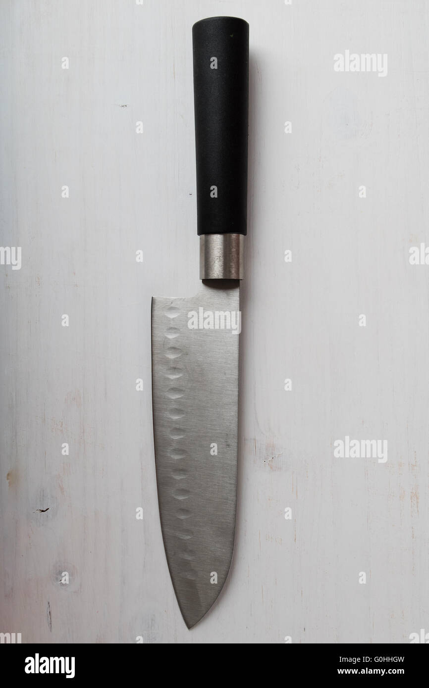 großer Stahl Messer Stockfoto