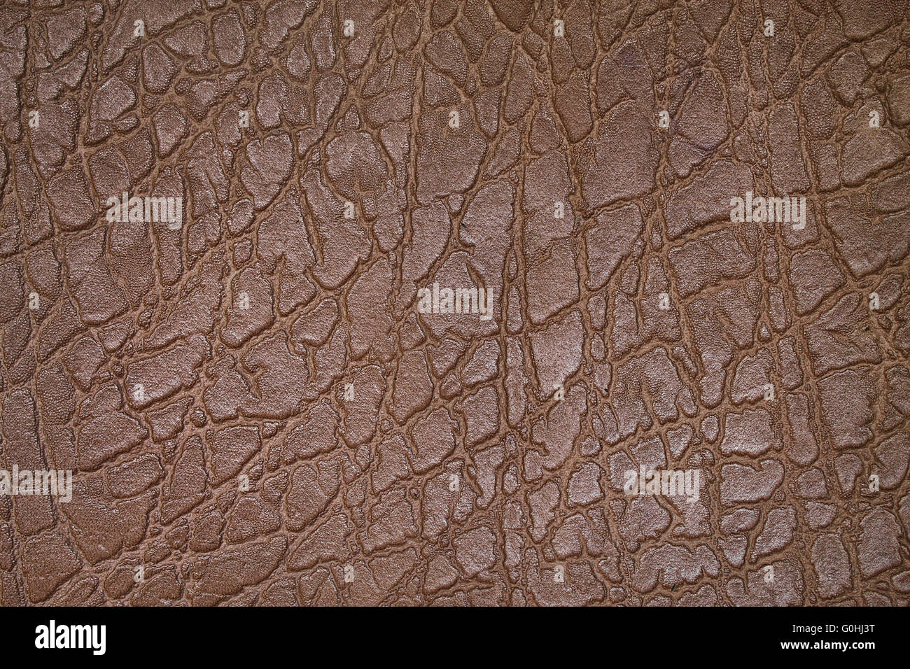 Hintergrund mit perforiertem Leder Beige Oberfläche closeup Stockfoto