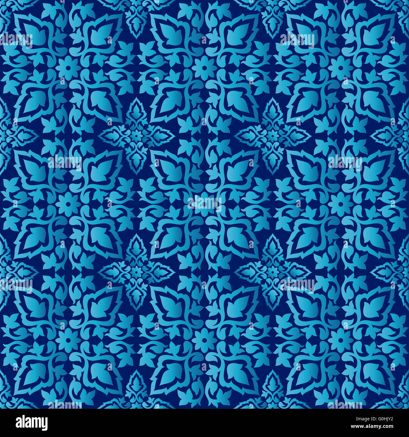 Antike osmanischen Türkisch-Muster-Vektor-Design 74 Stockfoto