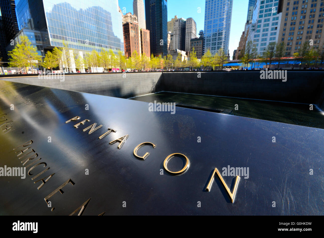 World Trade Center Memorial Gardens Stockfoto