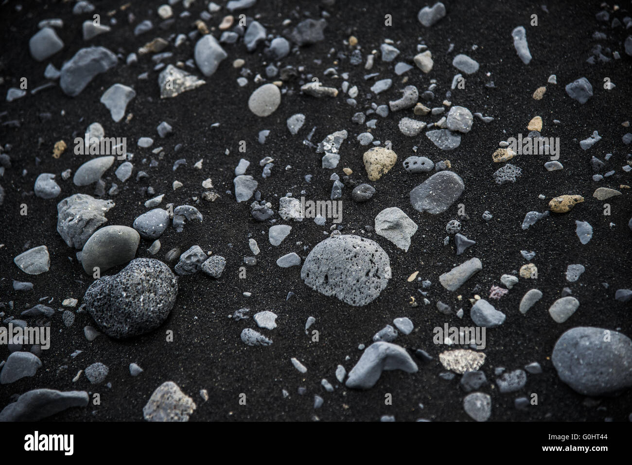 Schwarzen Sand Strände, Island Stockfoto