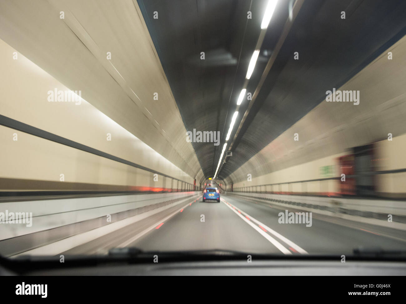 Wallasey oder Kingsway Tunnel unter dem Fluss Mersey verbinden die Stadt Liverpool mit Wallasey Stockfoto