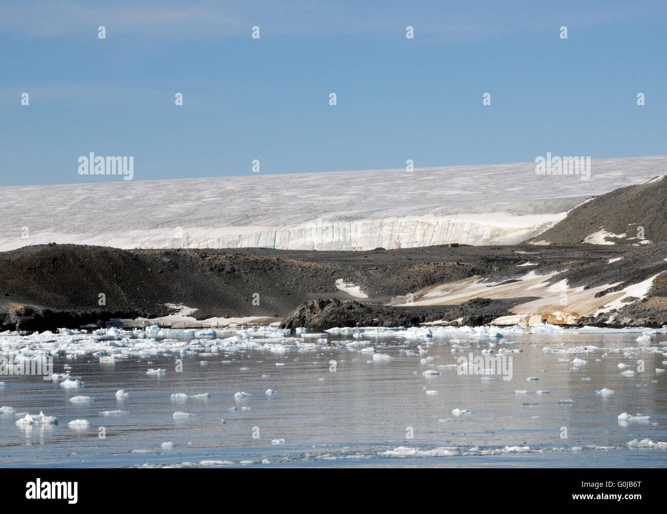 Hoffe Bay und die Tarbin Halbinsel Inlandeis Hope Bay, antarktische Halbinsel, Antarktis. Stockfoto