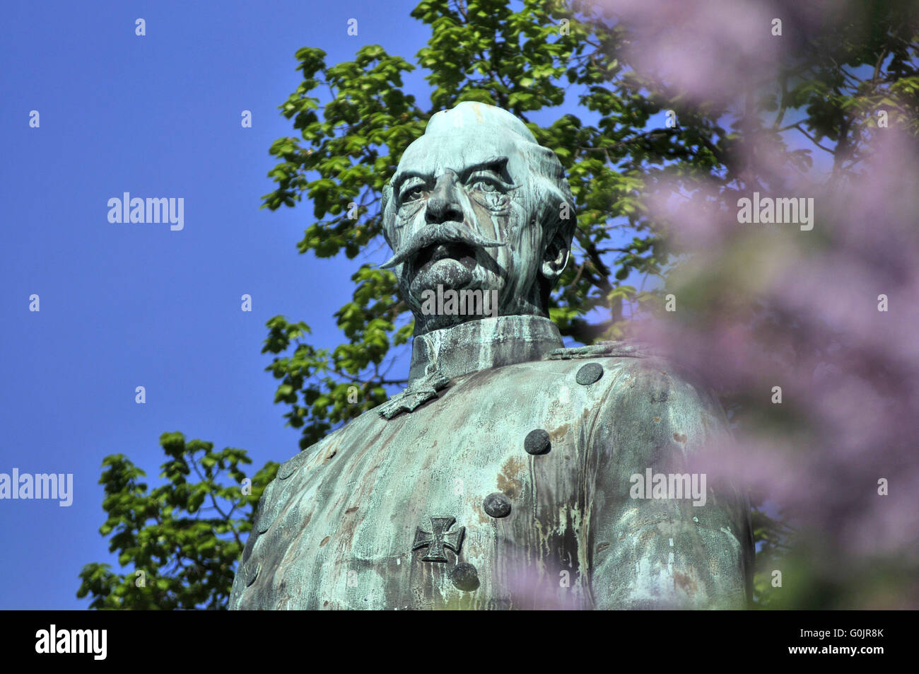 Denkmal von Albrecht Theodor Emil Graf von Roon, Syringa, großen Stern, gröberen Tiergarten, Tiergarten, Berlin, Deutschland Stockfoto