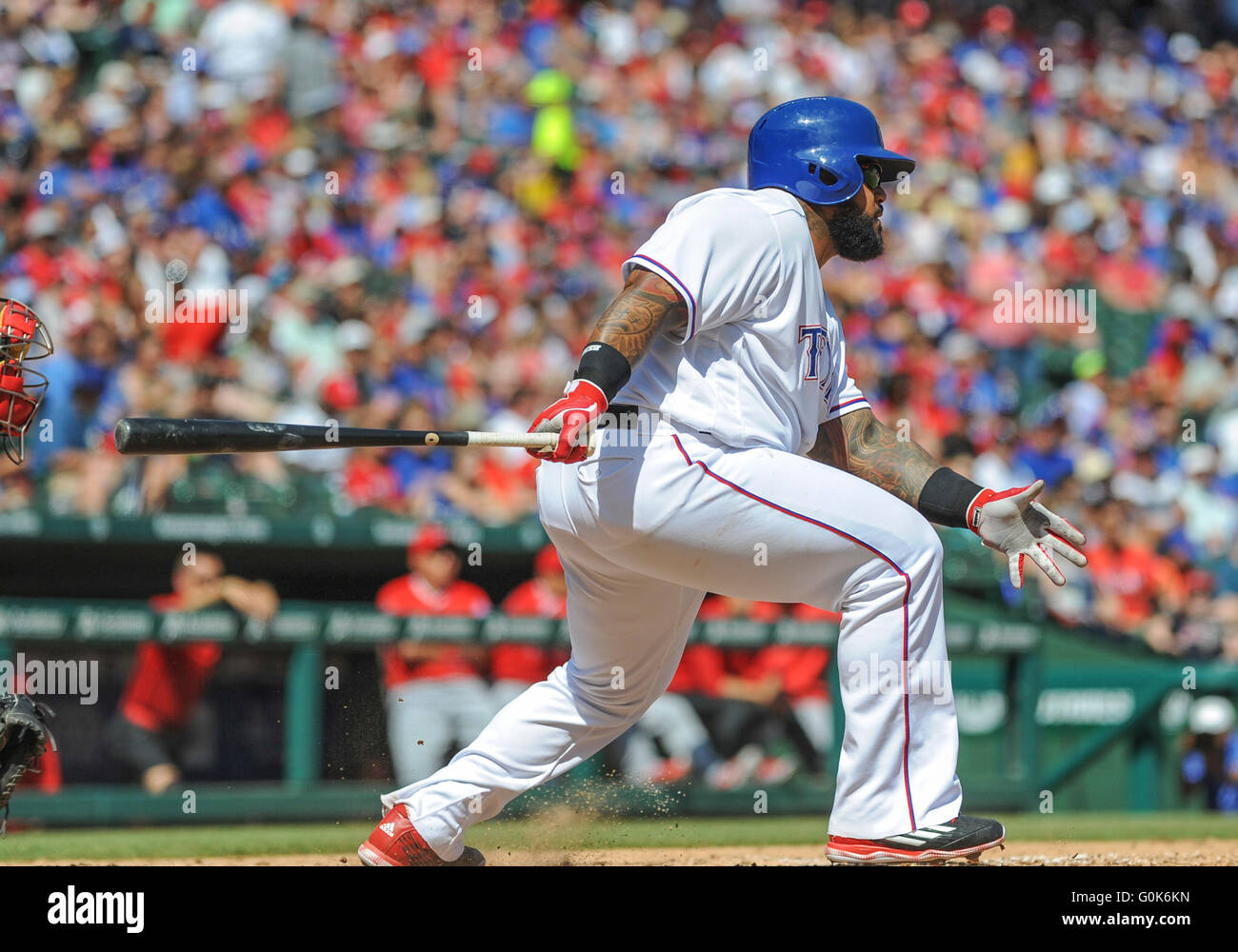 1. Mai 2016: Texas Rangers Designated Hitter Prinz Fielder #84 bei ...