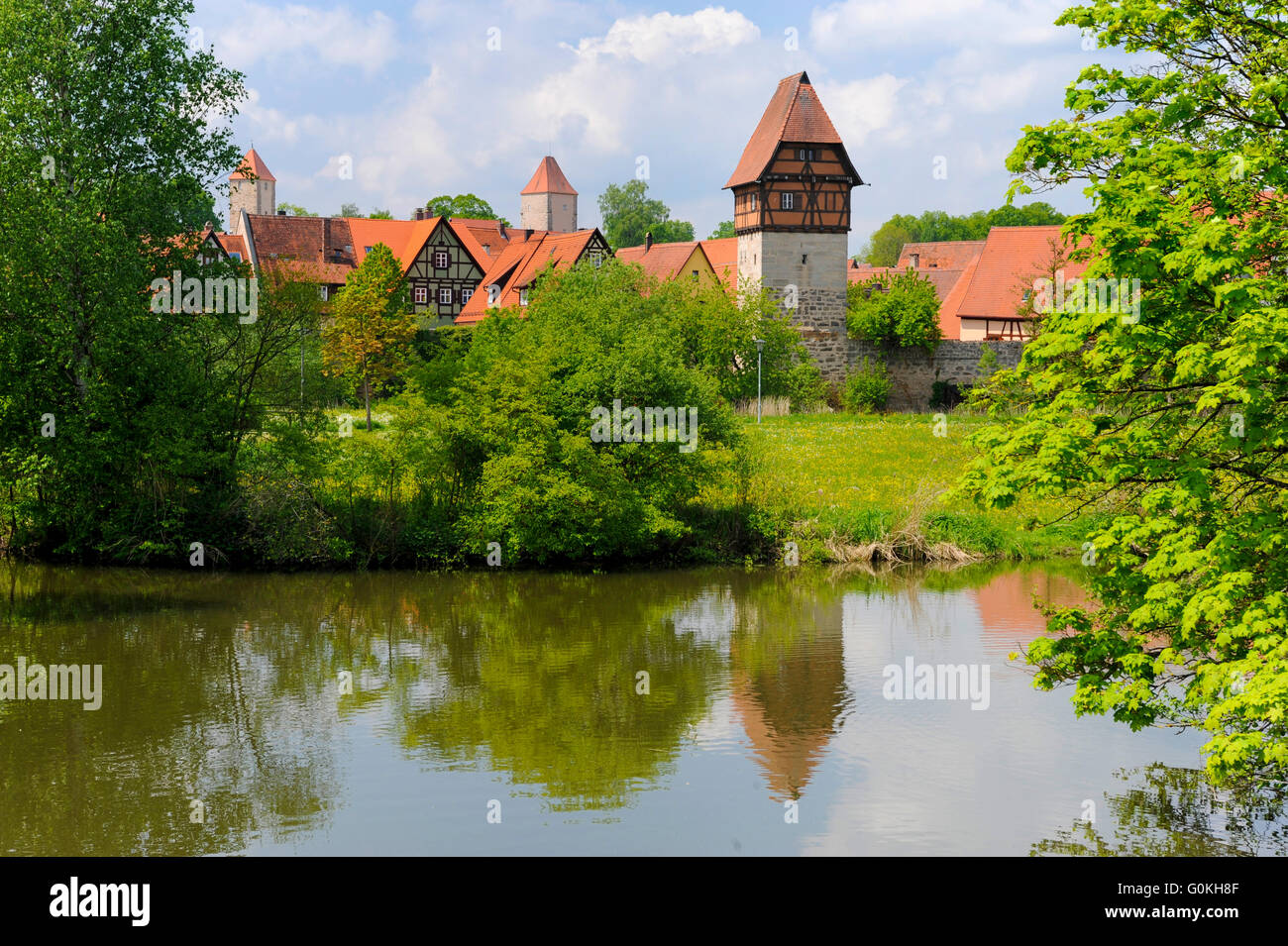 Altstadt Dinkelsbühl in Deutschland Stockfoto