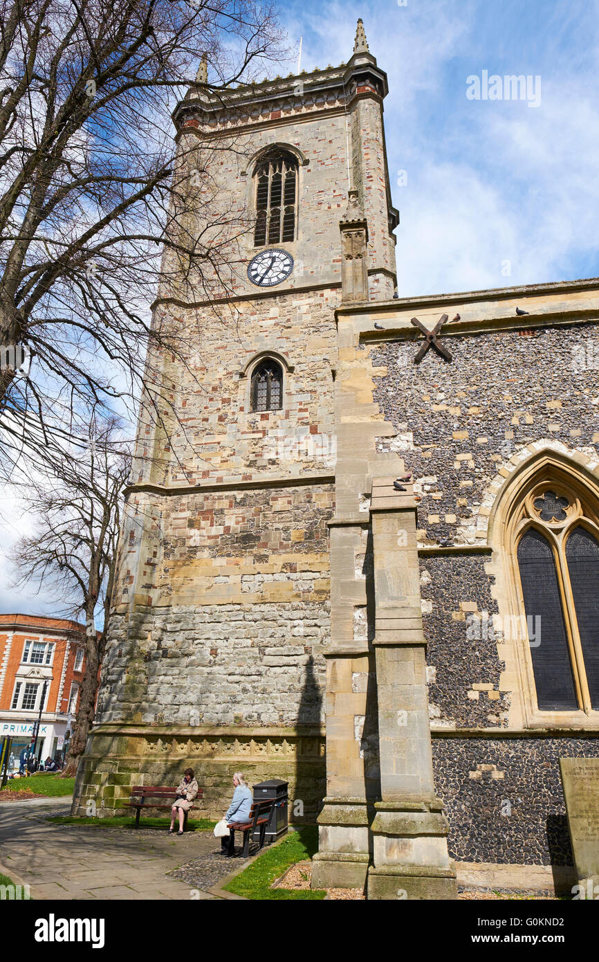 All Saints Parish Kirche Castle Street High Wycombe Buckinghamshire UK Stockfoto