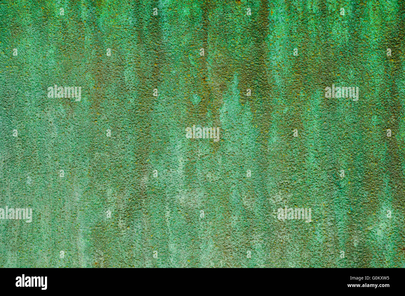 grüne Patina Metall Textur Hintergrund Stockfoto
