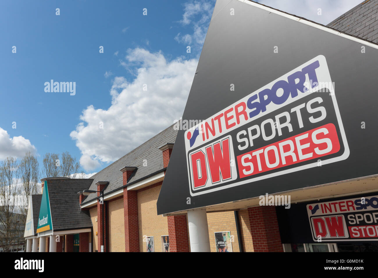 Colchester Retail Park, Colchester Stockfotografie Alamy