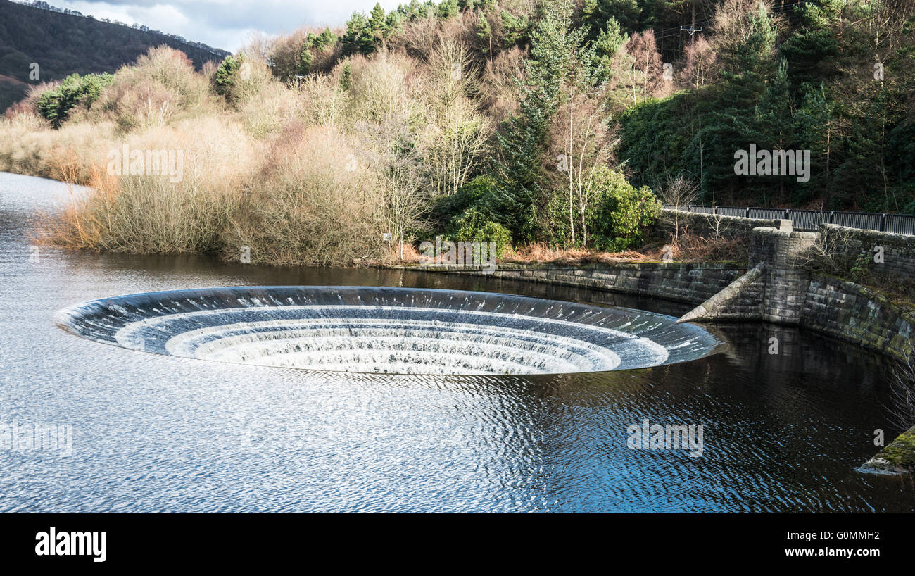 über die Ladybower Vorratsbehälter Ray Boswell Stockfoto