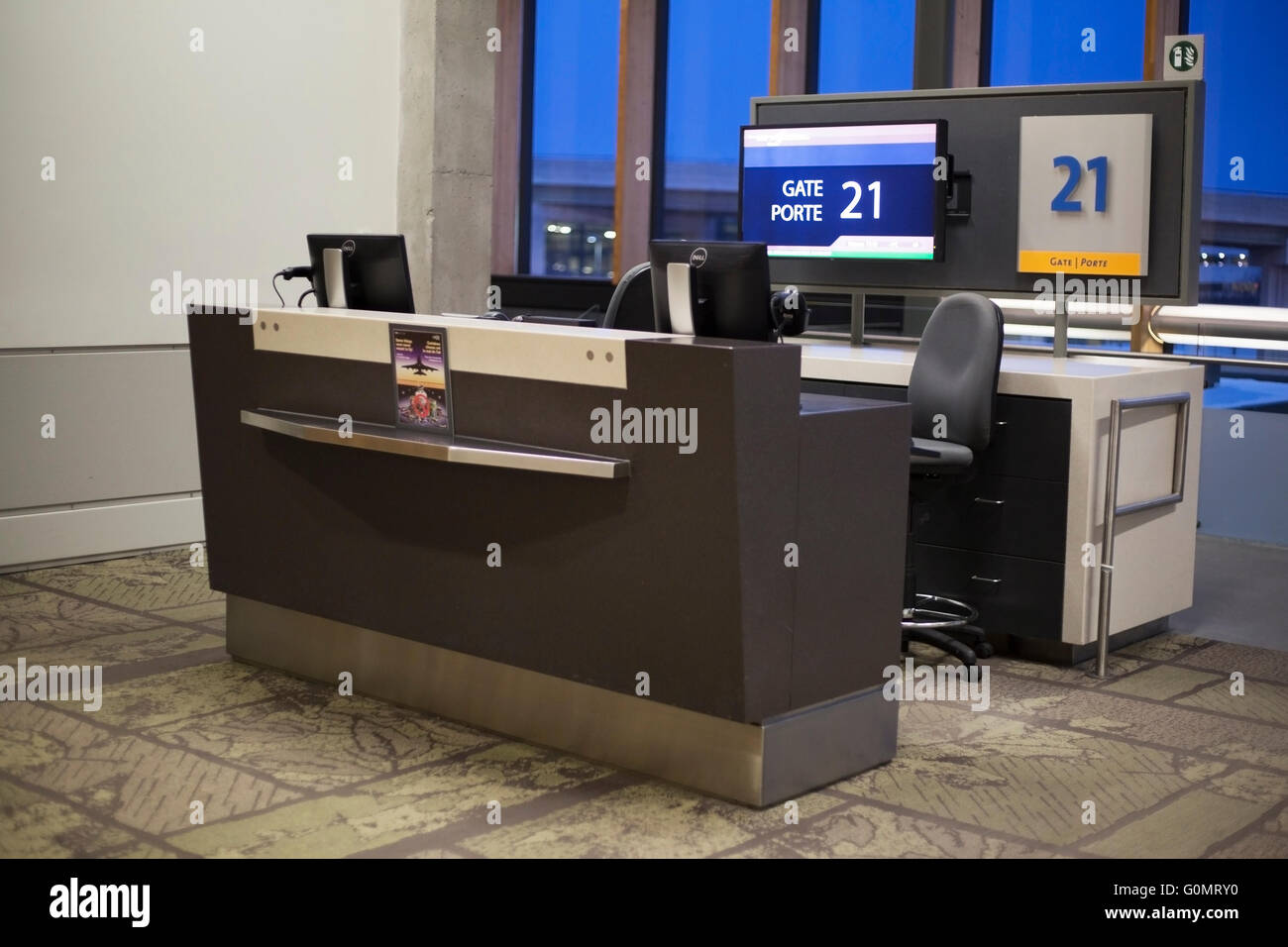 Ottawa MacdonaldCartier International Airport Tor 21 Stockfotografie