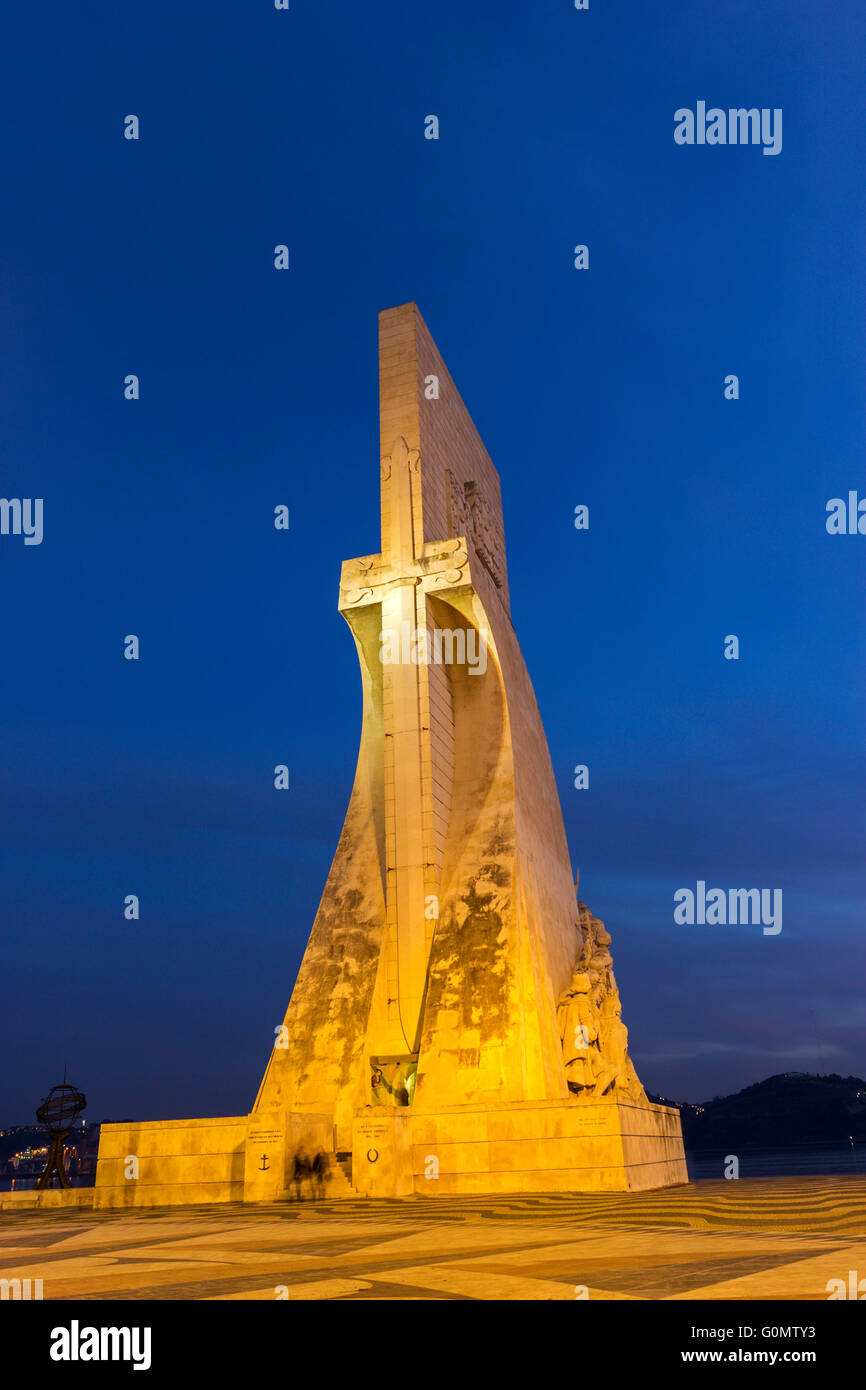 Denkmal der Entdeckungen in Belem in Portugal Stockfoto