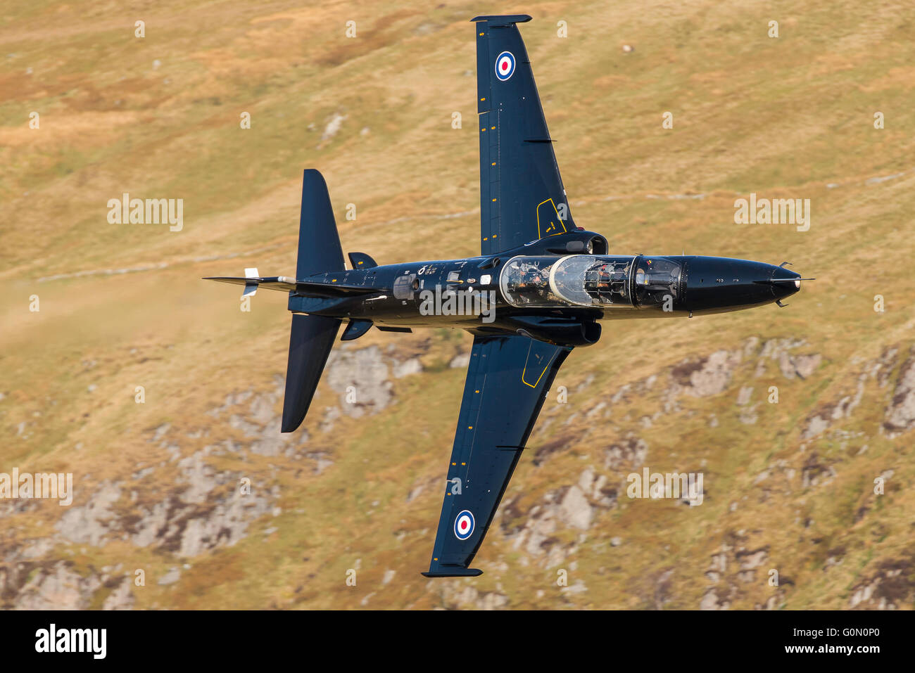 Hawk T2 durchlaufen CAD übergeben Mach Schleife Machynlleth North Wales Uk Stockfoto