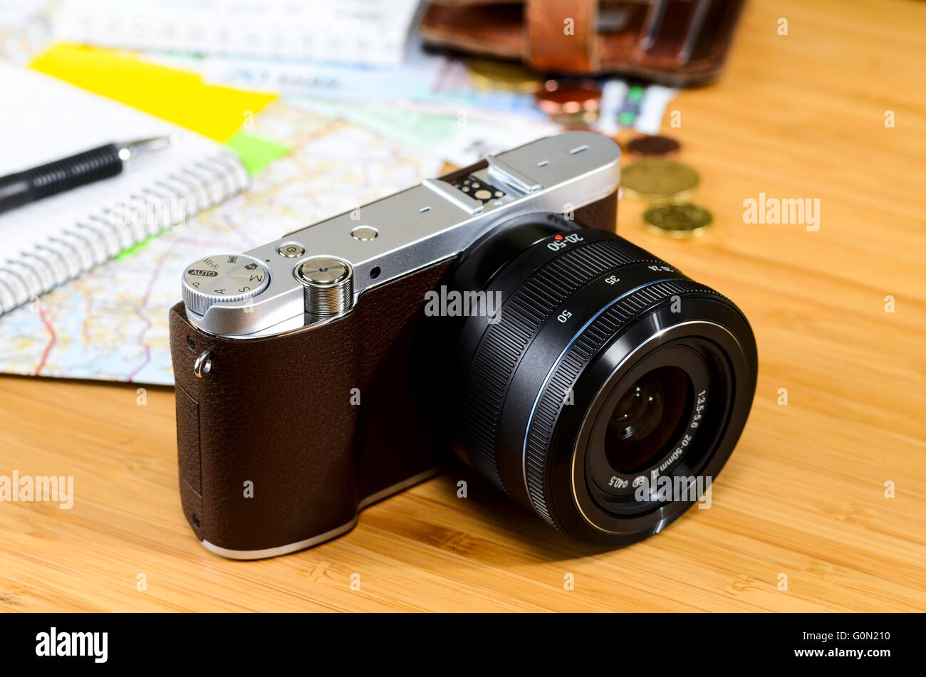 Reisevorbereitungen Stockfoto