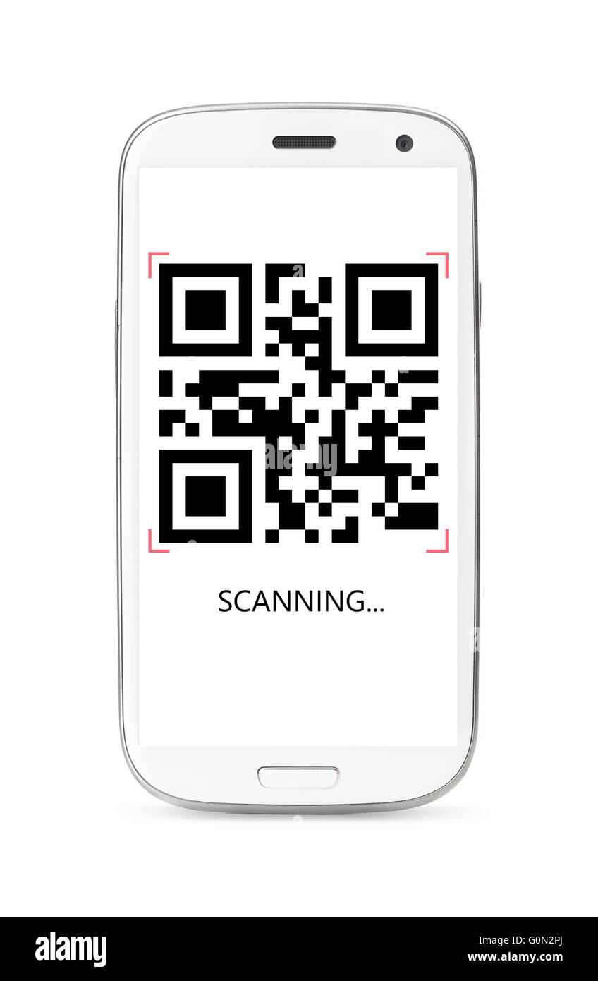 QR-Code Scannen Stockfoto