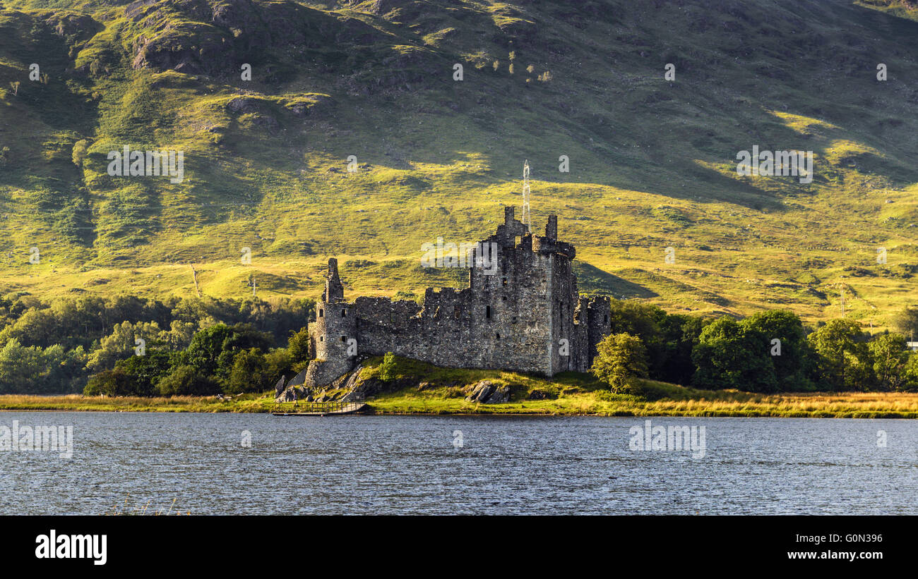 Ruine des Kilchurn Castle am nordöstlichen Ende des Loch Awe in Argyll and Bute, Scotland Stockfoto