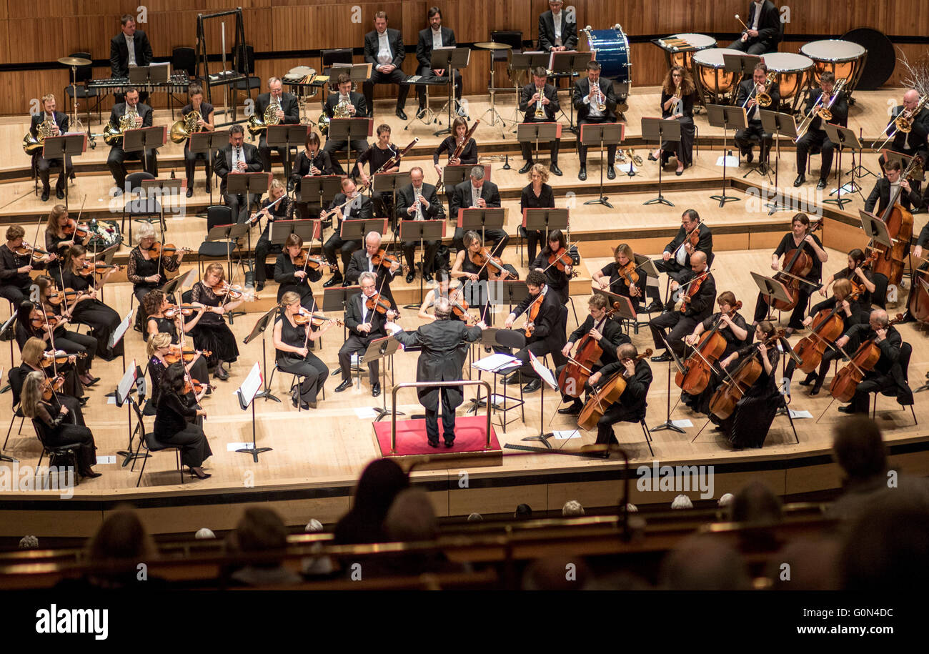 Chor Orchester Händels Messias Royal Festival Hall Stockfoto