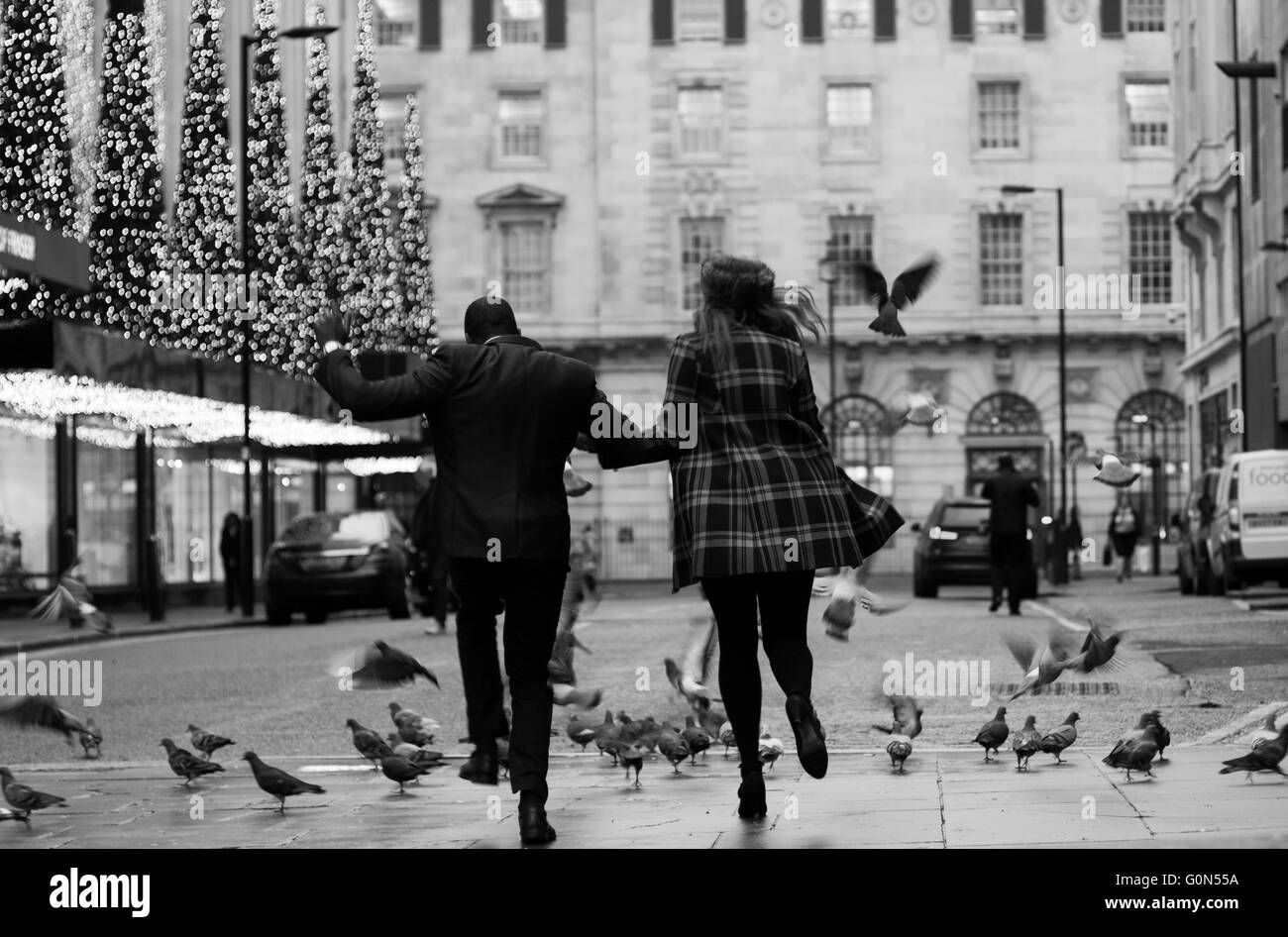 weglaufen. Durchbrannte Stockfoto