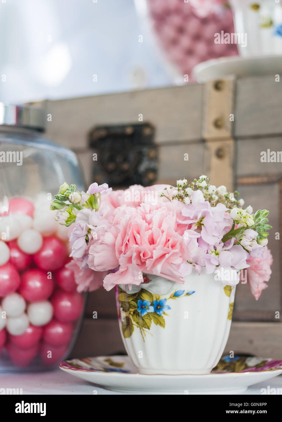 Hochzeit Detail - Süßigkeiten Stockfoto