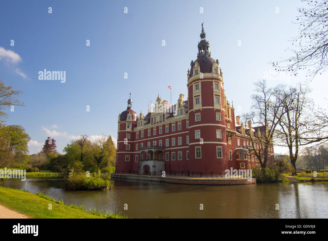 Park und Schloss Bad Muskau Stockfoto