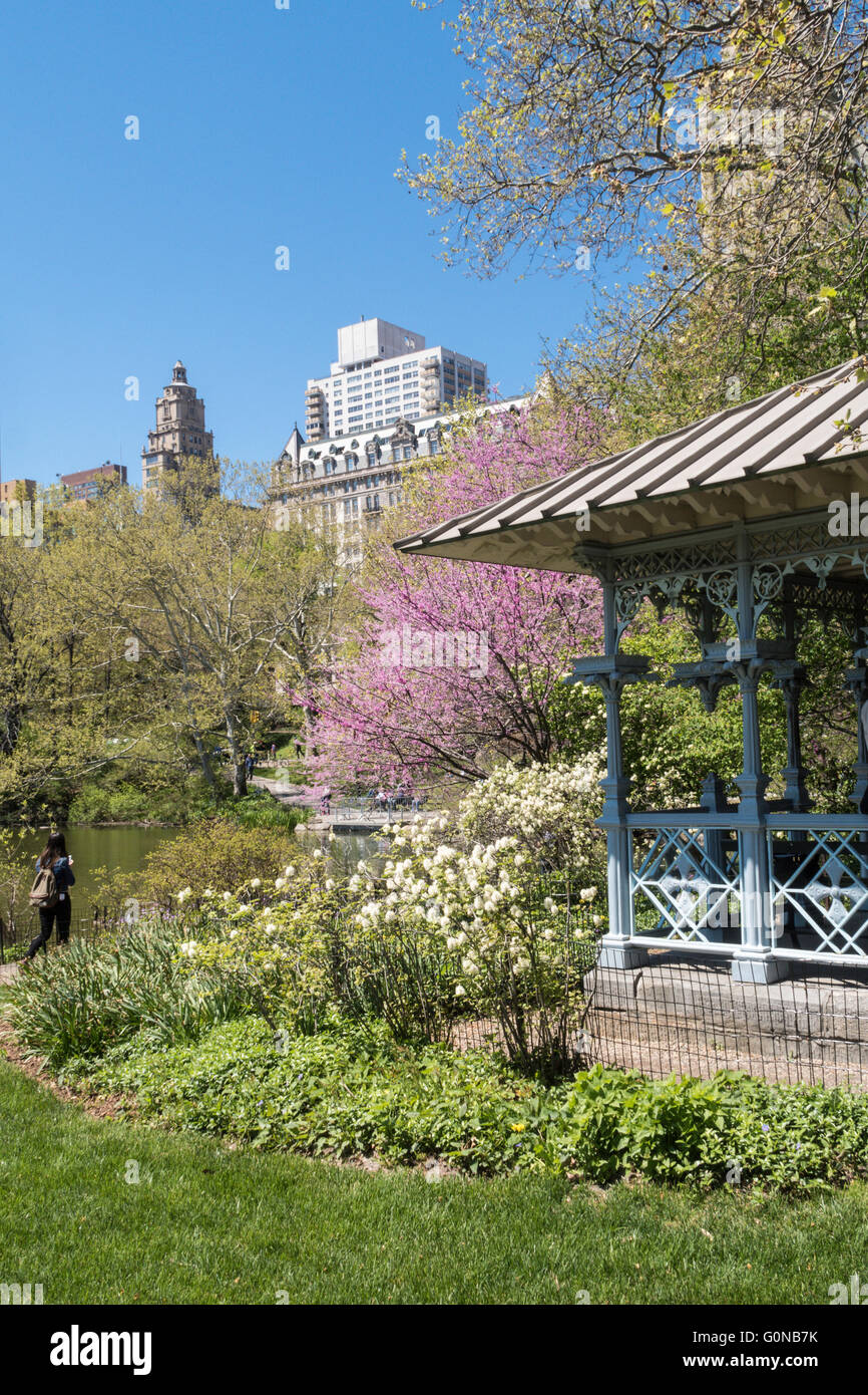 Damen-Pavillon, Hernshead, Central Park, New York Stockfoto