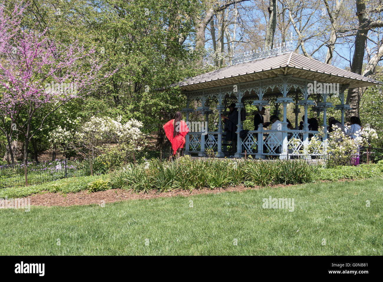 Damen-Pavillon, Hernshead, Central Park, New York Stockfoto