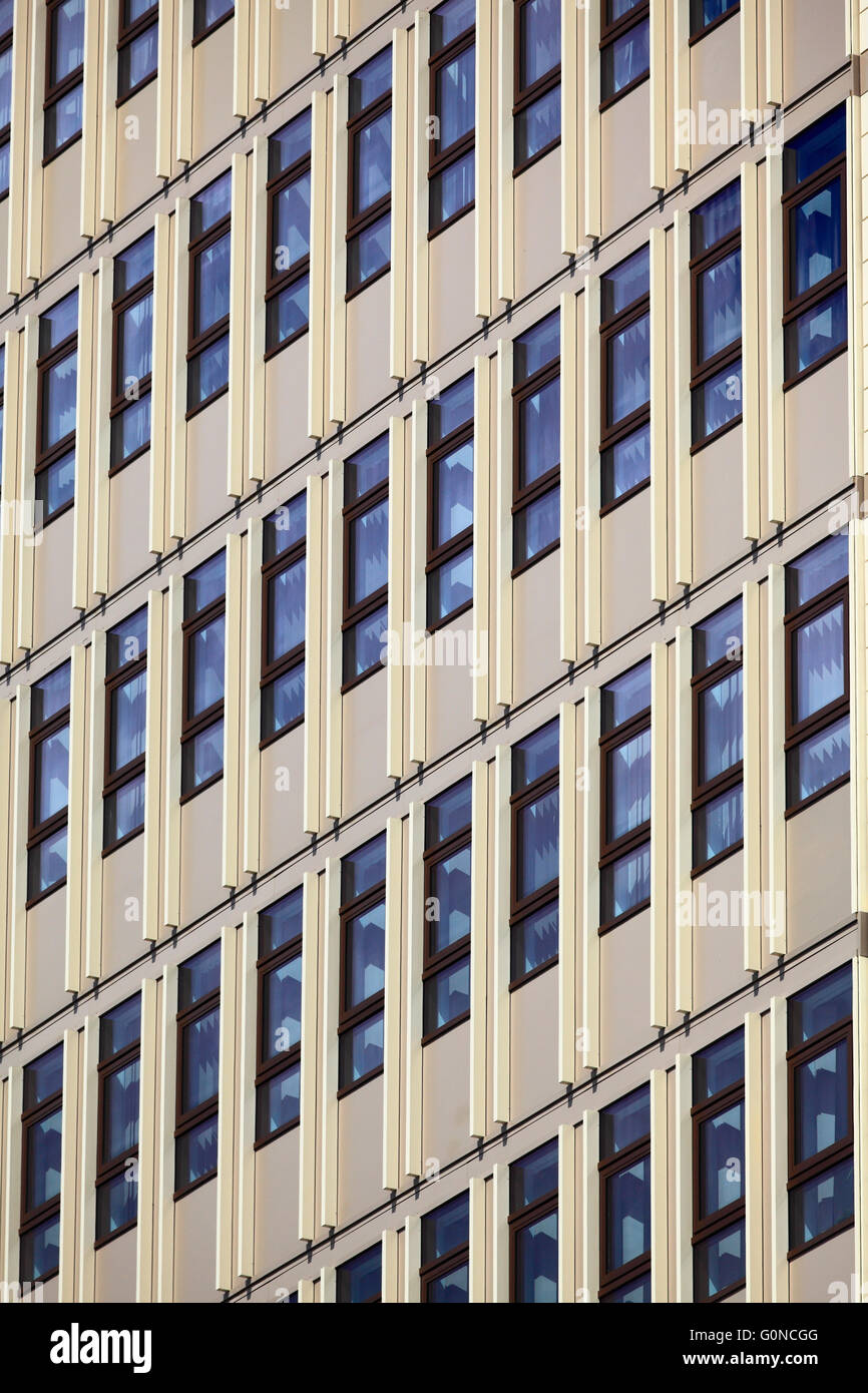 County Hall Norwich Bürofenster. Stockfoto