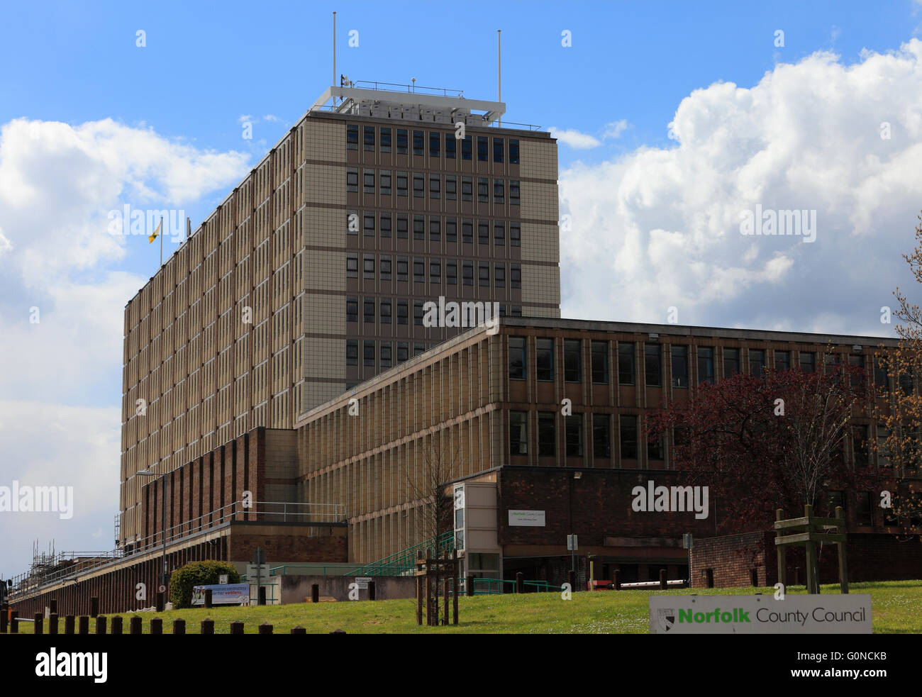 County Hall, Norwich, Norfolk, England, Vereinigtes Königreich. Stockfoto