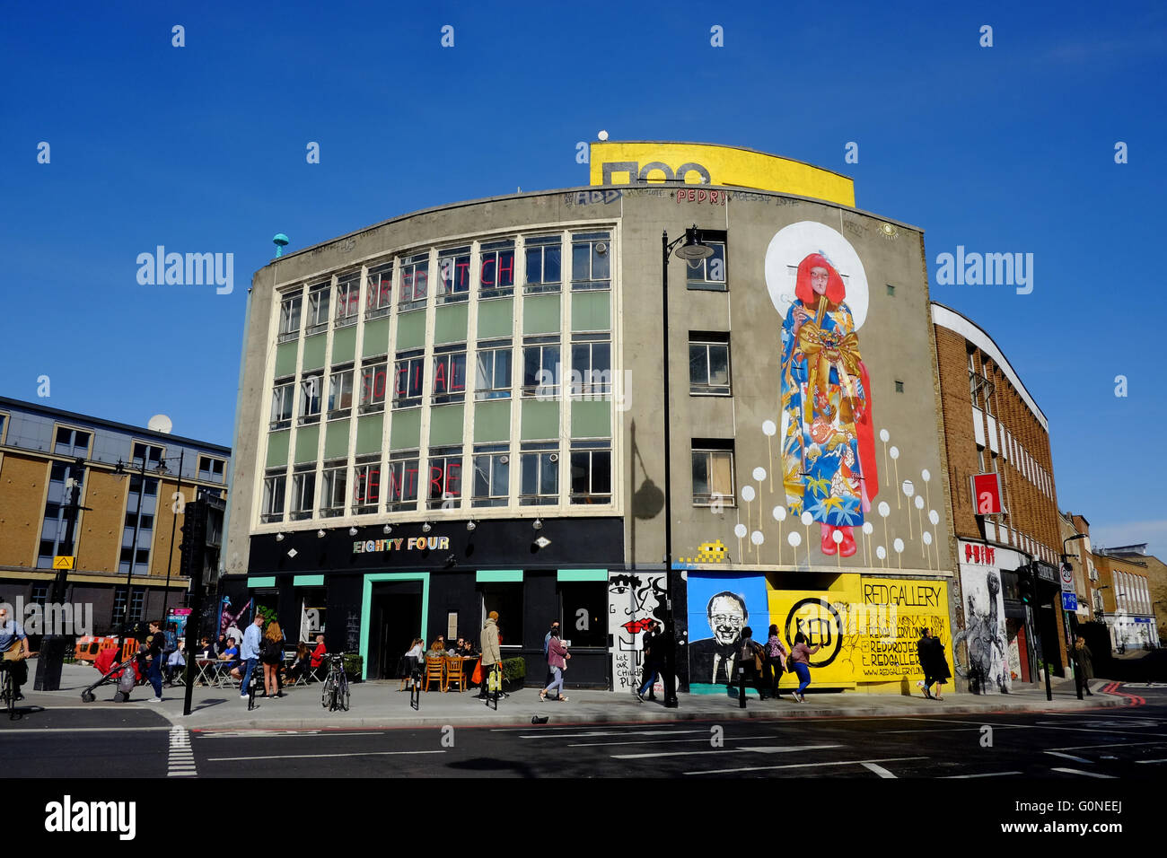 Shoreditch sozialen Zentrum und Red Gallery, Shoreditch, London Stockfoto