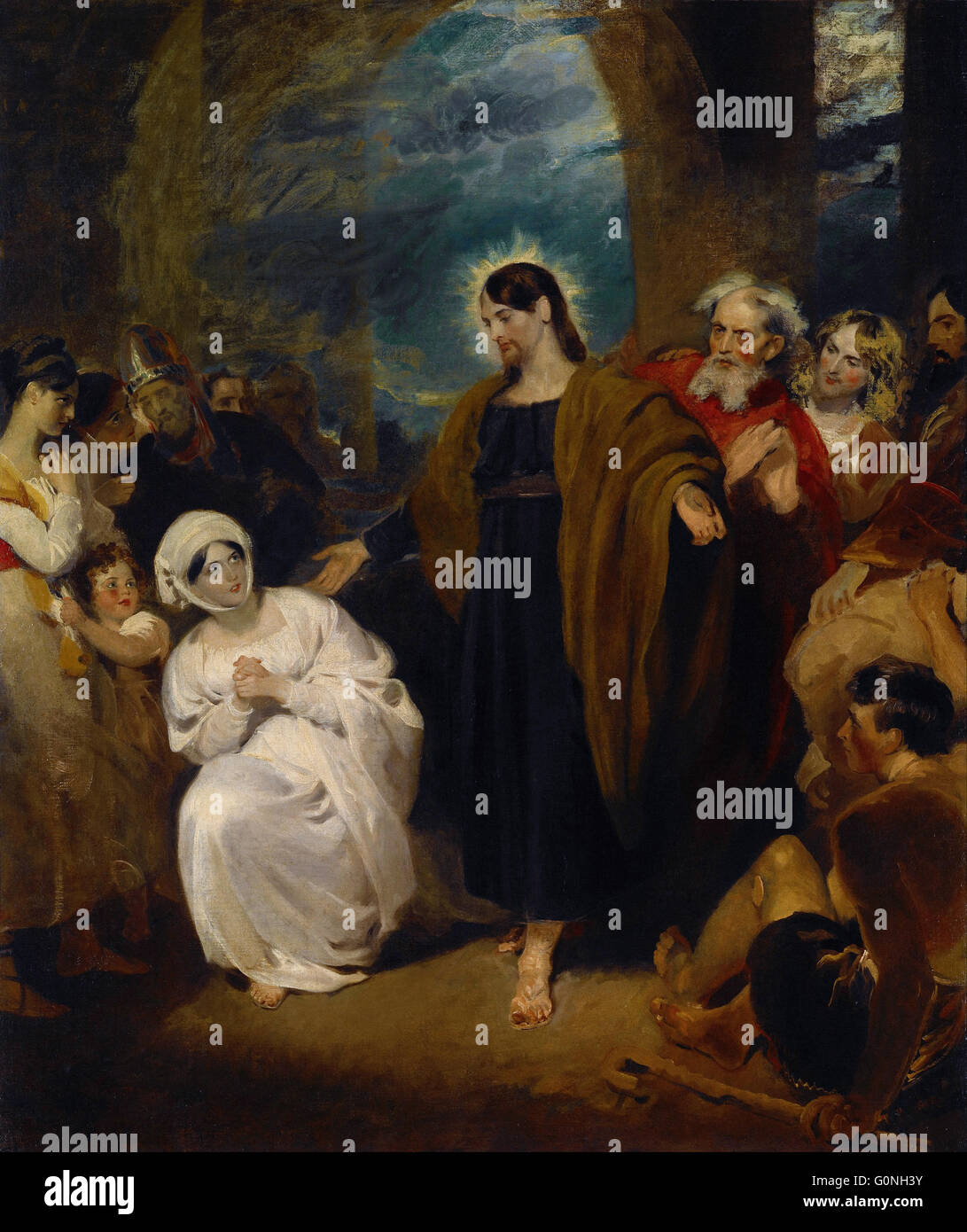 Harlow, George Henry - die Tugend des Glaubens Stockfoto