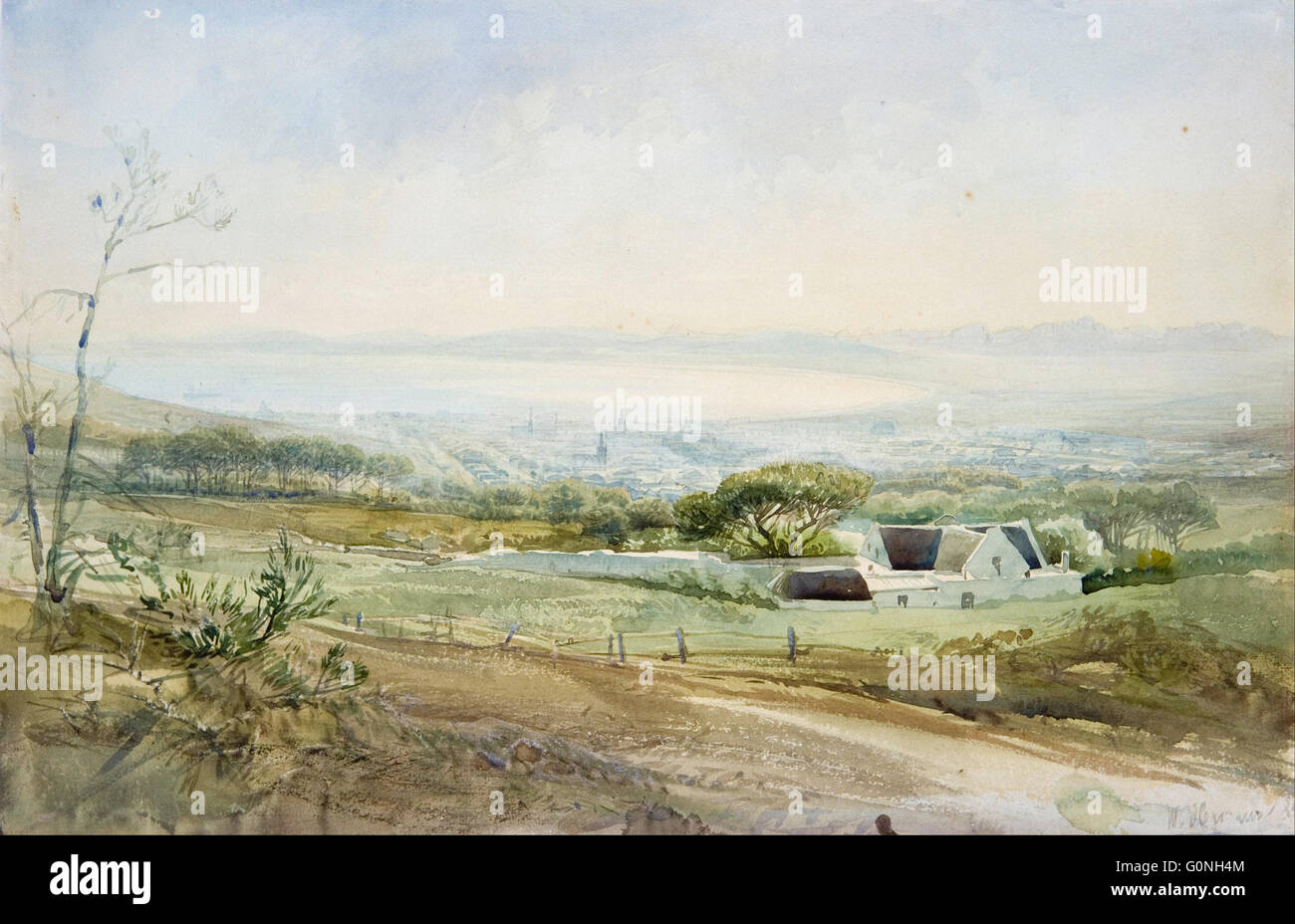 Heinrich Hermann - Kapstadt von der Spitze der Kloof Street Stockfoto